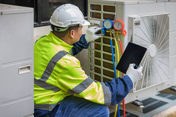 Professional Hvac technician working in Blue Mounds, WI